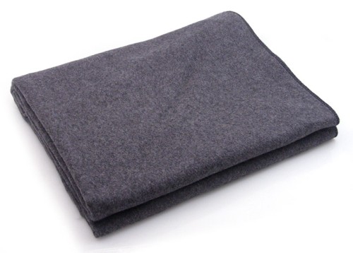 grey wool blanket
